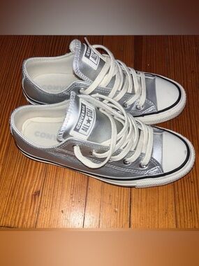 Silver Metallic Chuck Taylor All Star Oxford Sneaker